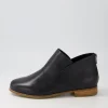 Women ZIERA Thiem Xf Black Leather Ankle Boots