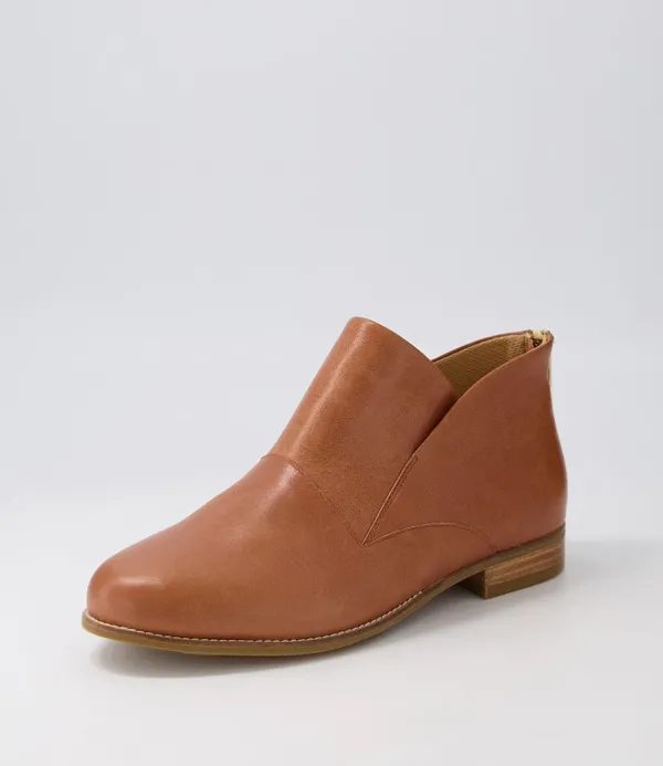 Women ZIERA Thiem Xf Cognac Leather Ankle Boots