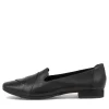 Women DIANA FERRARI Tilony Black Leather Loafers