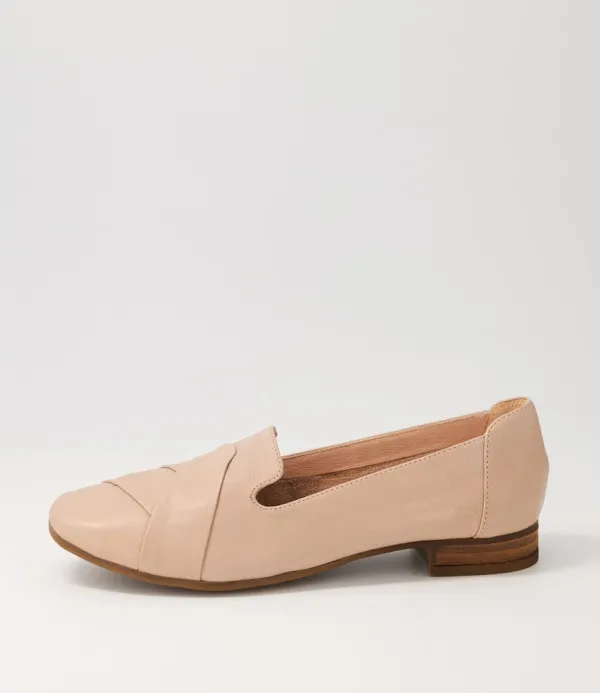 Women DIANA FERRARI Tilony Dark Nude Leather Loafers