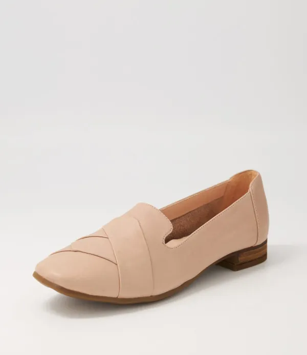 Women DIANA FERRARI Tilony Dark Nude Leather Loafers