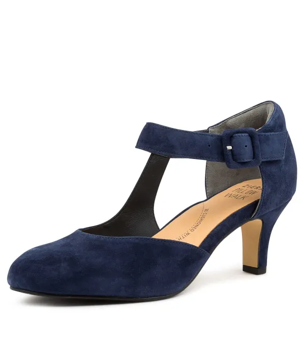 Women ZIERA Timon Xw Navy Suede