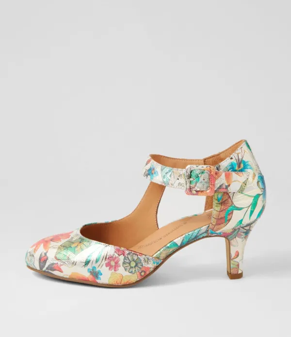 Women ZIERA Timon Xw Spring Garden Leather Heels