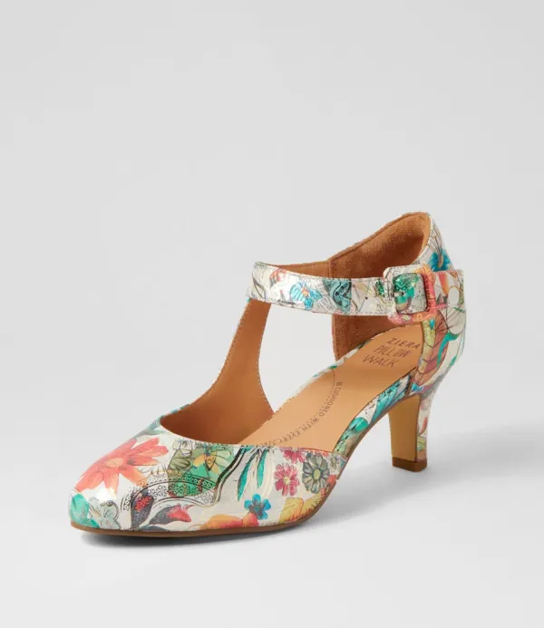 Women ZIERA Timon Xw Spring Garden Leather Heels