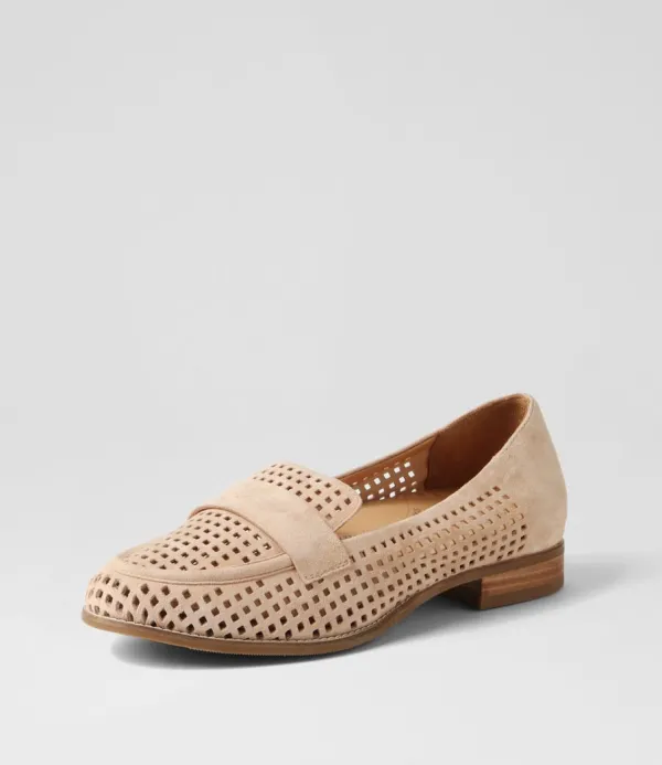 Women ZIERA Toppiey Xf Latte Suede Loafers
