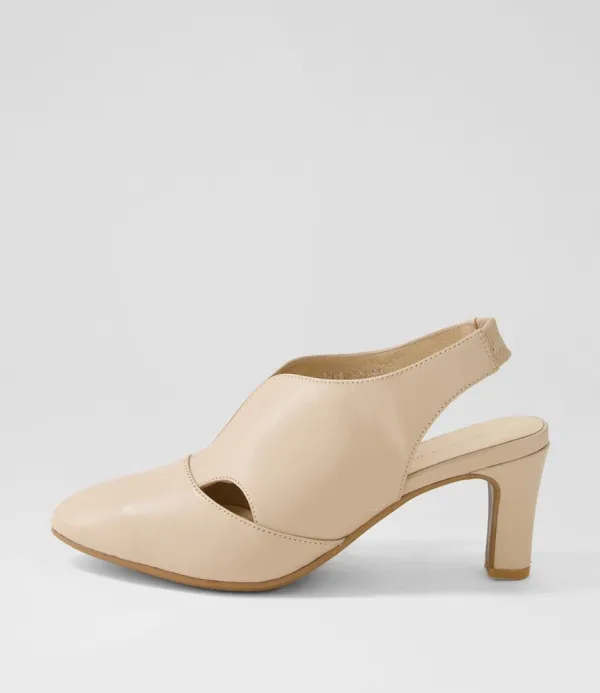 Women DJANGO & JULIETTE Touba Nude Leather Heels