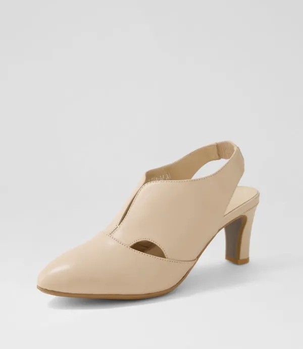 Women DJANGO & JULIETTE Touba Nude Leather Heels