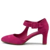 Women DJANGO & JULIETTE Trinities Dark Fuchsia Suede Heels