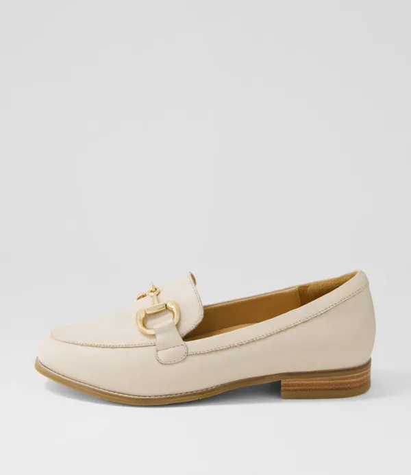Women ZIERA Tucci Xf Almond Leather Loafers