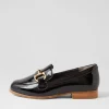 Women ZIERA Tucci Xf Black Wrinkle Patent Loafers