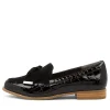 Women ZIERA Tulips Xf Black Patent Leather Loafers
