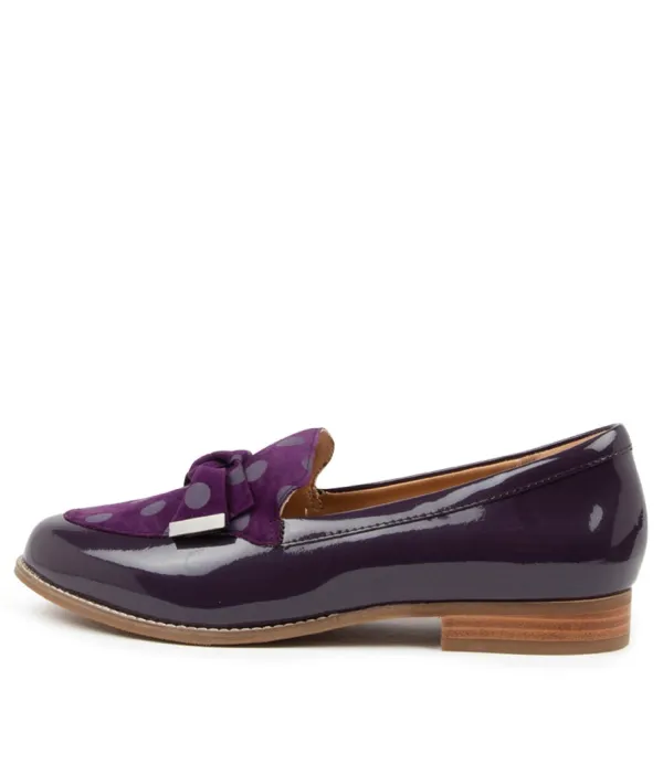 Women ZIERA Tulips Xf Purple Pat-Sde