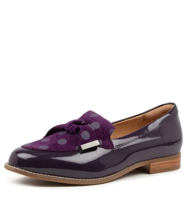 Women ZIERA Tulips Xf Purple Pat-Sde