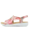 Women ZIERA Udhays W Melon Flower Leather Elastic Sandals
