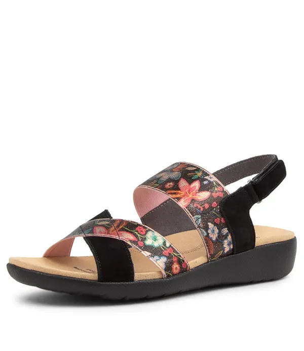 Women ZIERA Udith W Blk Flora Lea-Ela