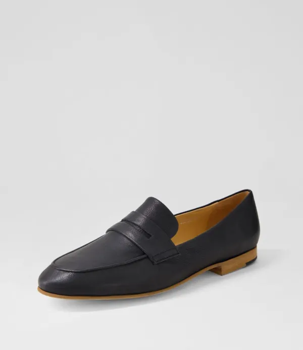 Women DJANGO & JULIETTE Ulani Black Leather Loafers