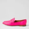 Women DJANGO & JULIETTE Ulani Hot Pink Leather Loafers