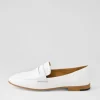 Women DJANGO & JULIETTE Ulani White Leather Loafers