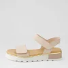 Women TOP END Ulissa Dusty Pink Leather Sandals