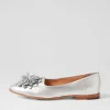 Women DJANGO & JULIETTE Unions Silver Leather Loafers