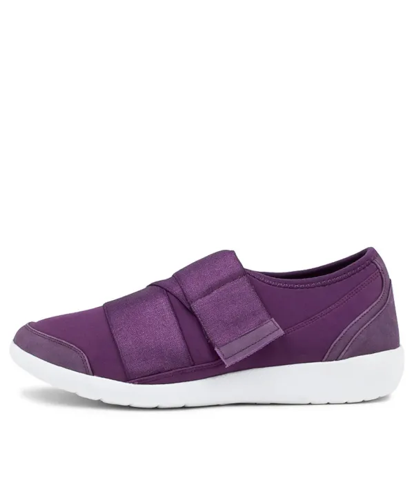 Women ZIERA Urban Ff Purple Neoprene Sneakers