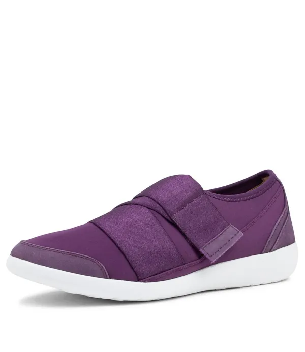 Women ZIERA Urban Ff Purple Neoprene Sneakers
