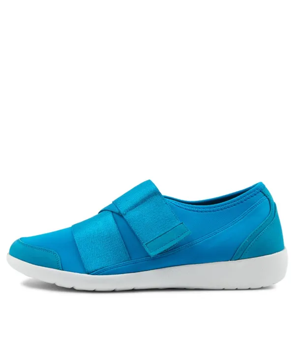 Women ZIERA Urban Ff Turquoise Neoprene Sneakers