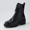 Women DJANGO & JULIETTE Uruba Black Patent Leather Ankle Boots