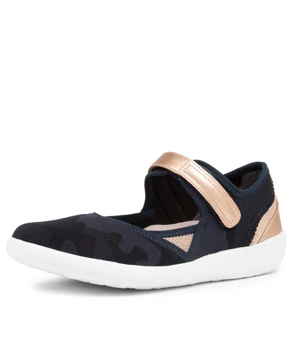 Women ZIERA Ushery Xf Navy-Rose Gold