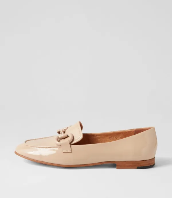 Women DJANGO & JULIETTE Uta Latte Patent Leather Loafers