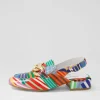 Women DJANGO & JULIETTE Vabor Stripe Multi Patent Leather Heels