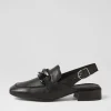 Women DJANGO & JULIETTE Vaborys Black Leather Heels