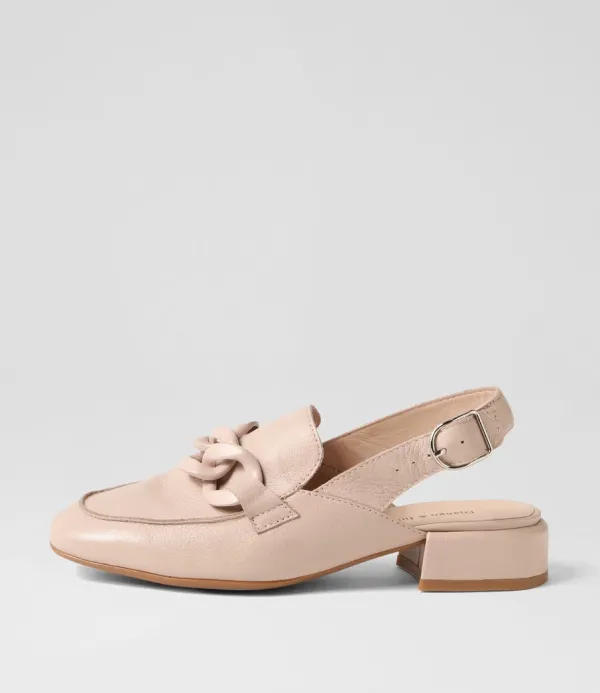 Women DJANGO & JULIETTE Vaborys Nude Leather Heels