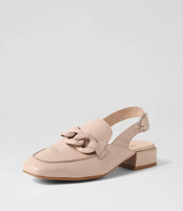 Women DJANGO & JULIETTE Vaborys Nude Leather Heels