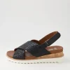 Women ARA Valencia 06 Black Leather Sandals