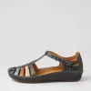 Women PIKOLINOS Vallarta 43 Ocean Leather Flat Shoes
