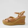 Women DJANGO & JULIETTE Valrae Tan Leather Sandals