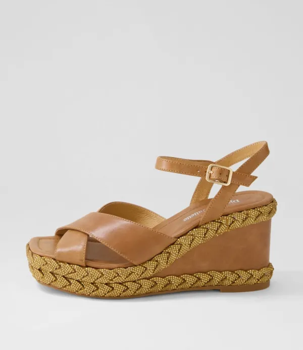 Women DJANGO & JULIETTE Valrae Tan Leather Sandals