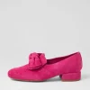 Women DJANGO & JULIETTE Varva Fuchsia Suede Heels