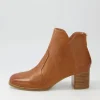 Women DJANGO & JULIETTE Vascal Tan Leather Ankle Boots