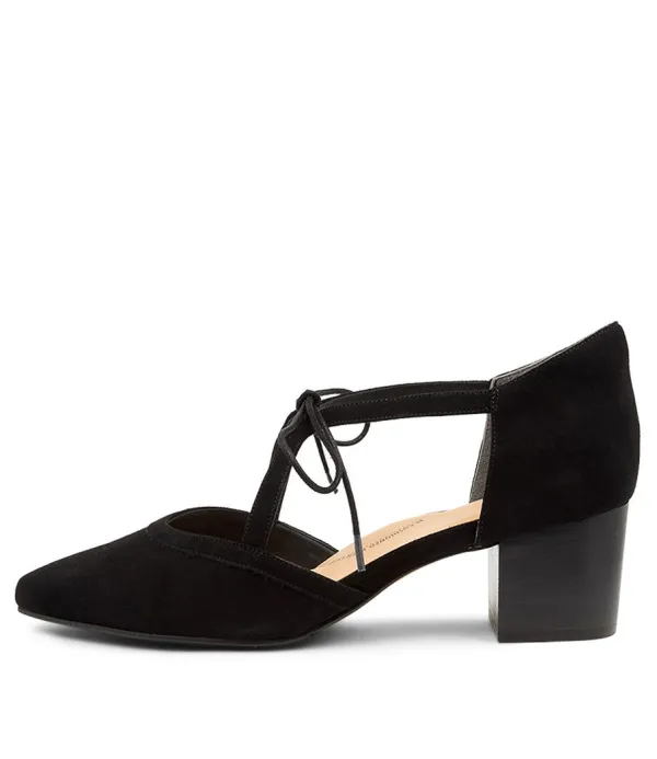 Women ZIERA Vedu Xw Black-Black Suede