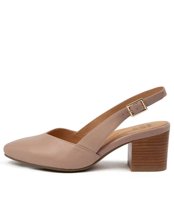 Women ZIERA Veera Xw Blush Leather Heels