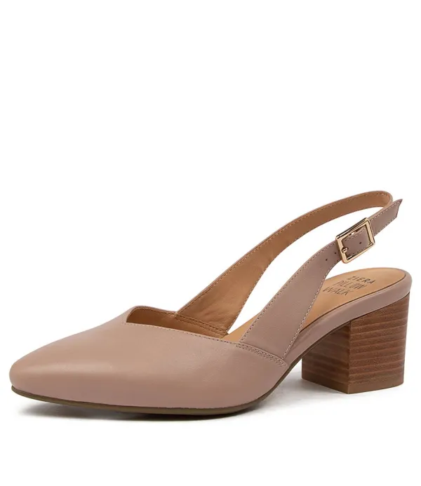 Women ZIERA Veera Xw Blush Leather Heels