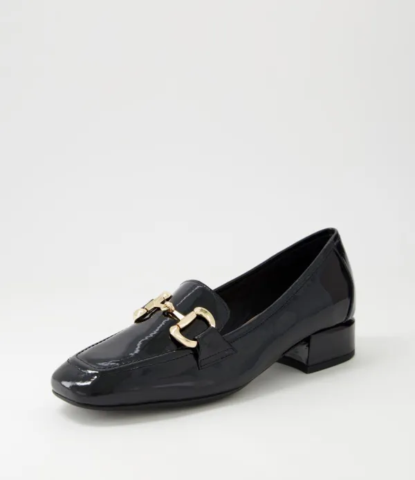 Women DJANGO & JULIETTE Velam Black Patent Leather Heels