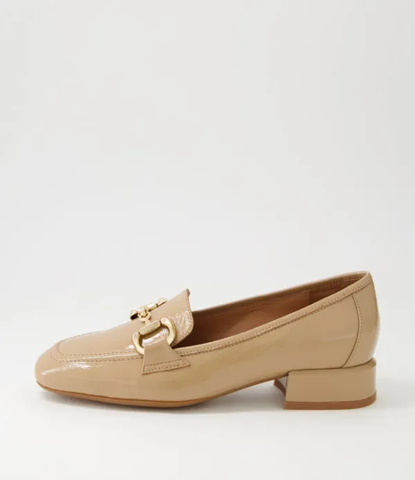 Women DJANGO & JULIETTE Velam Cafe Patent Leather Heels