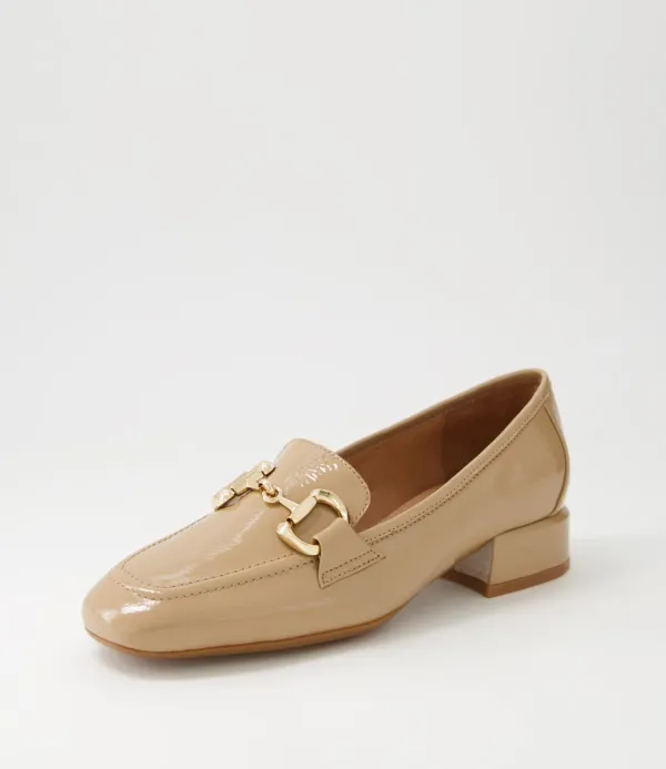 Women DJANGO & JULIETTE Velam Cafe Patent Leather Heels
