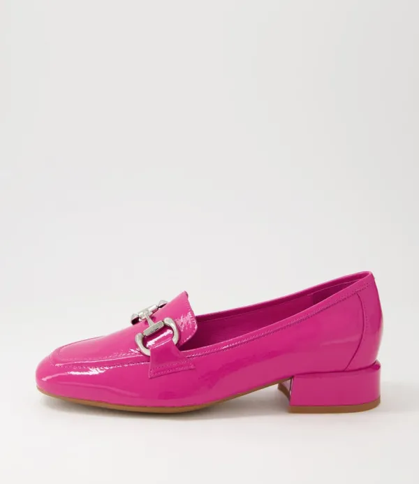 Women DJANGO & JULIETTE Velam Fuchsia Patent Leather Heels