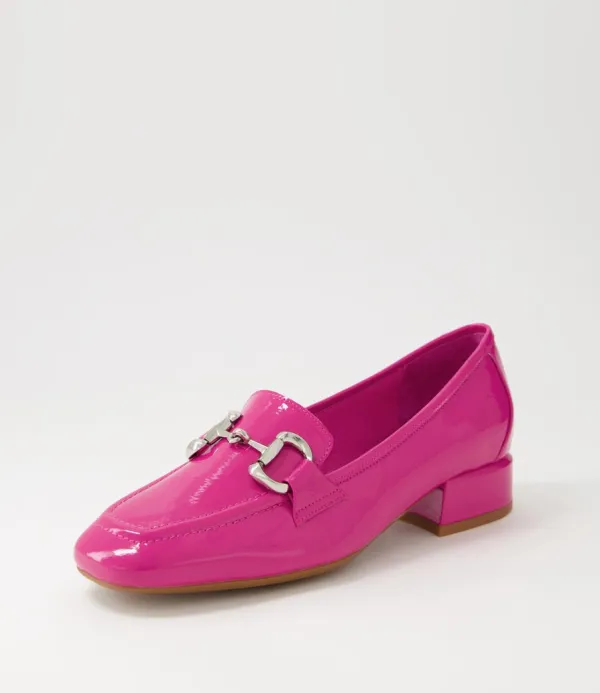 Women DJANGO & JULIETTE Velam Fuchsia Patent Leather Heels