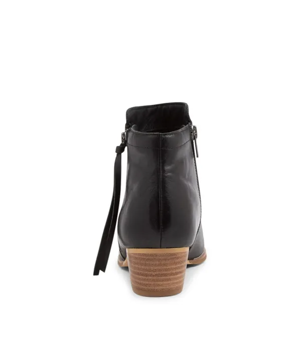 Women ZIERA Vendas Xf Black Leather Ankle Boots Nh