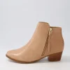 Women ZIERA Vendas Xf Cappuccino Leather Ankle Boots